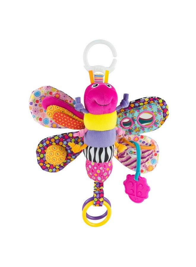 Fifi The Firefly Clip On Car Seat And Stroller Toy - Soft Baby Hanging Toys - Baby Crinkle Toys With High Contrast Colors - Baby Travel Toys Ages 0 Months And Up