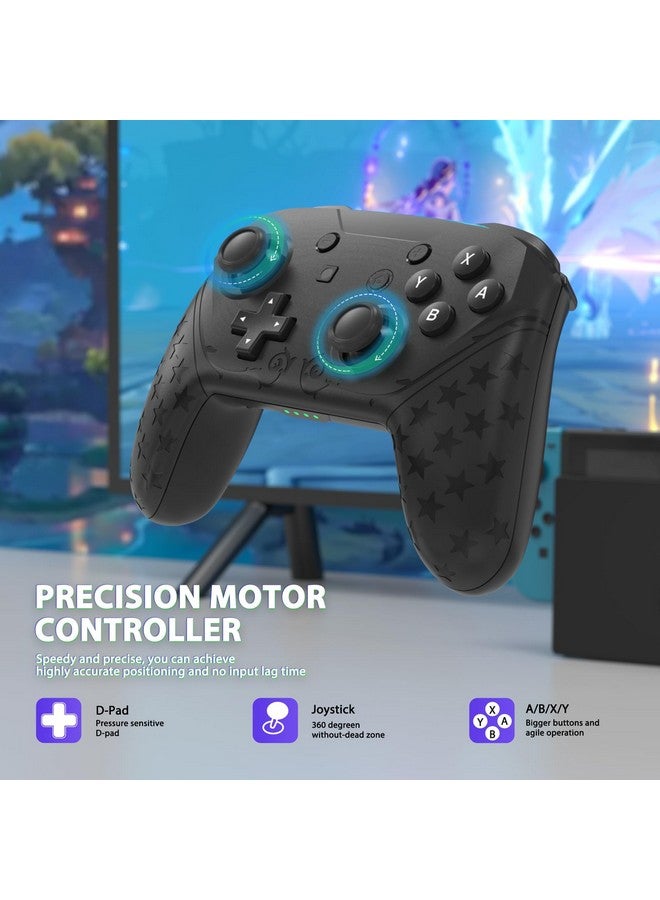 Wireless Pro Controller Compatible With Switch/Switch Lite/Switch Oled Remote Gamepad Joystick With Nfc Double Vibration And Wake Up Function