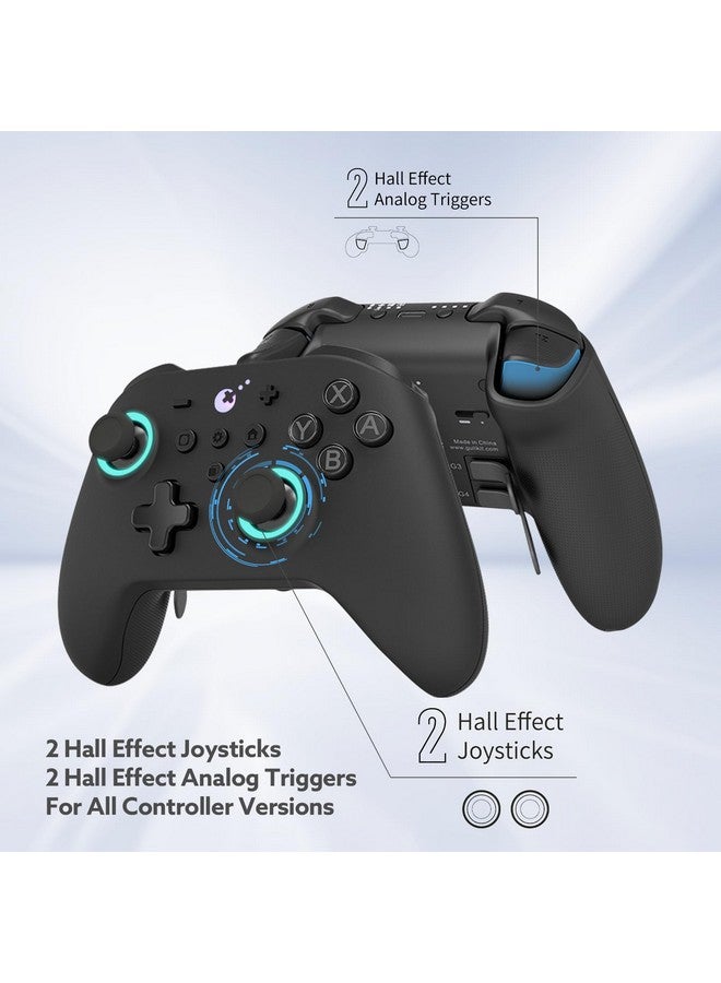 Kk3 Max Controller (No Drift) For Switch/Pc/Android/Macos/Ios With 4 Back Buttons, Hall Joysticks And Triggers, Maglev/Rotor/Hd Vibration,1000Hz Polling Rate, Rgb Lights