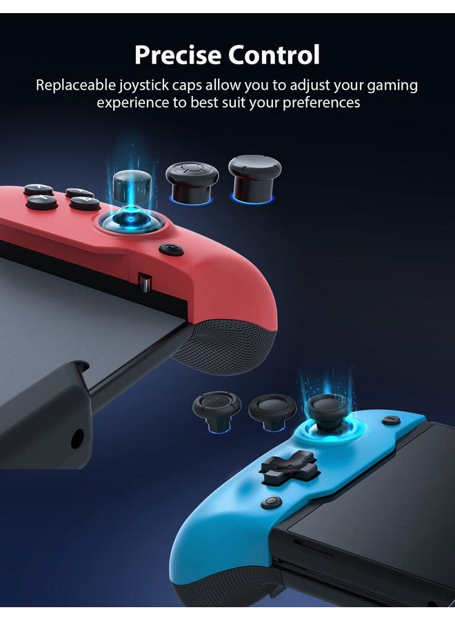 Gripcon Ergonomic And Enhanced Controller For Nintendo Switch/Switch Oled In Handheld Mode With 6 Axis Gyro, Mapping Function, Classic