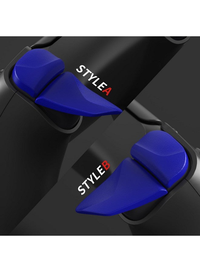 Blade 2 Pairs Shoulder Buttons Extension Triggers For Ps5 Controller, Game Improvement Adjusters For Ps Portal Remote Player, Bumper Trigger Extenders For Ps5 Edge Controller Blue