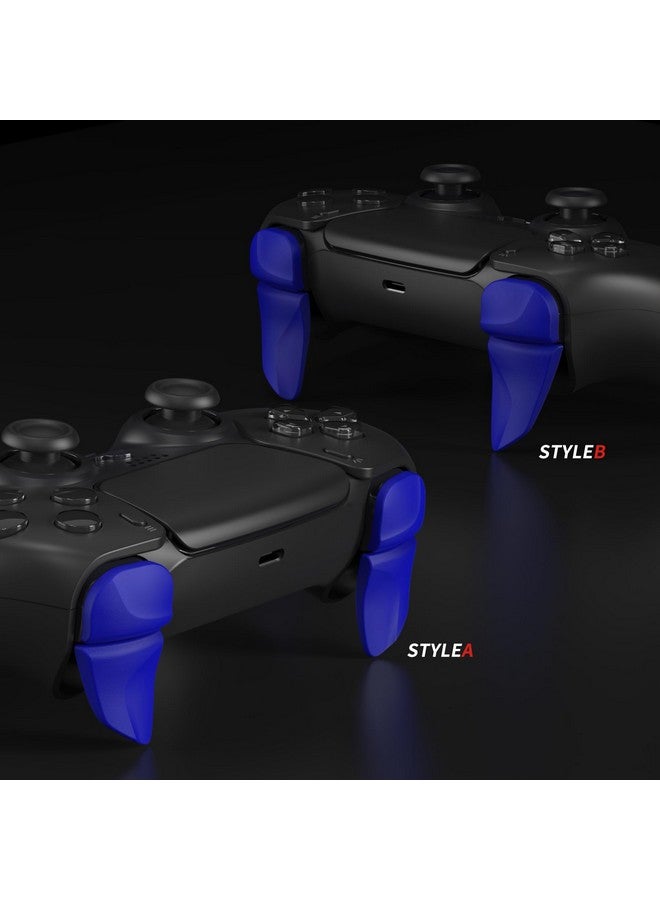 Blade 2 Pairs Shoulder Buttons Extension Triggers For Ps5 Controller, Game Improvement Adjusters For Ps Portal Remote Player, Bumper Trigger Extenders For Ps5 Edge Controller Blue