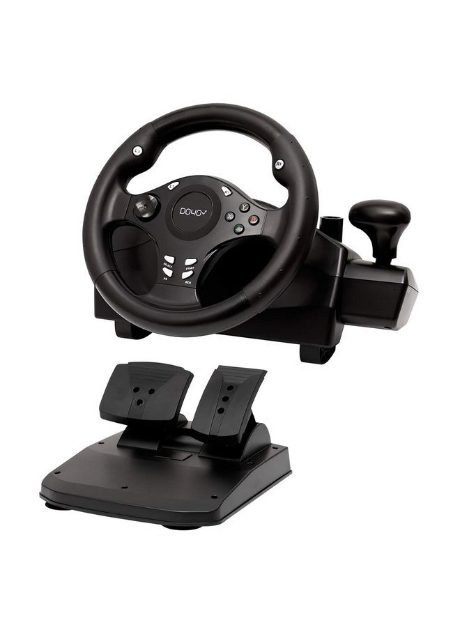 Gaming Racing Wheel Xbox One Steering Wheels Driving Sim Car Simulator Volante Pc Pedals And Paddle Shifters For Pc, Xbox Series X S, Xbox360, Ps4, Ps3, Switch, Android Tv