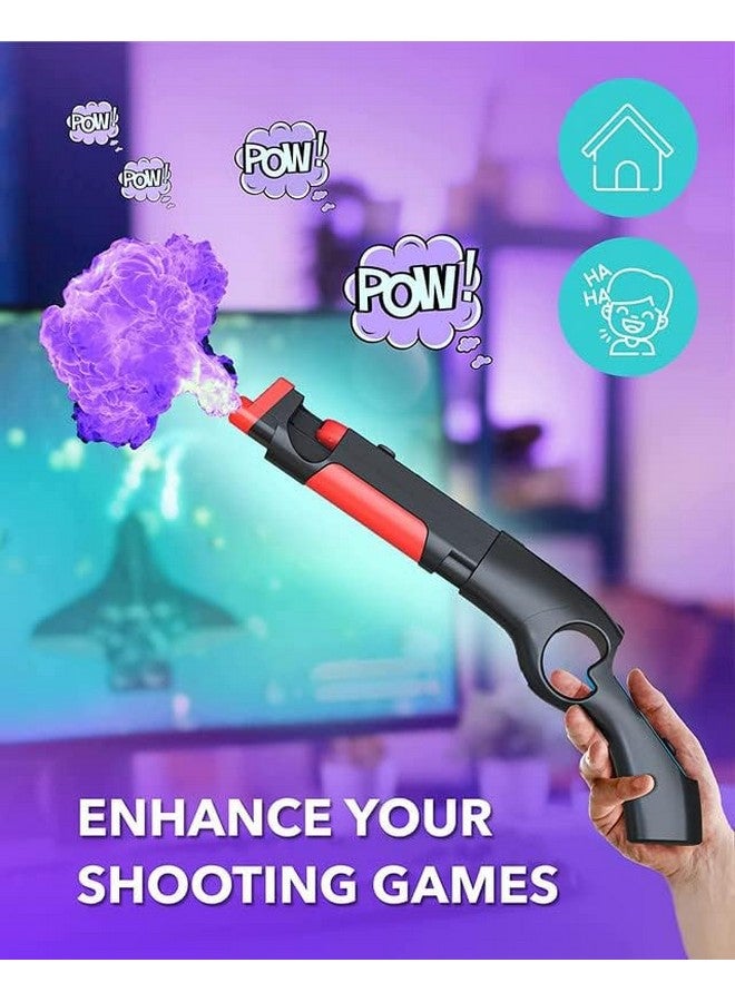 Gun Controller For N Switch Joycons Compatible With Nintendo Switch Gun Shooting Games (Black)