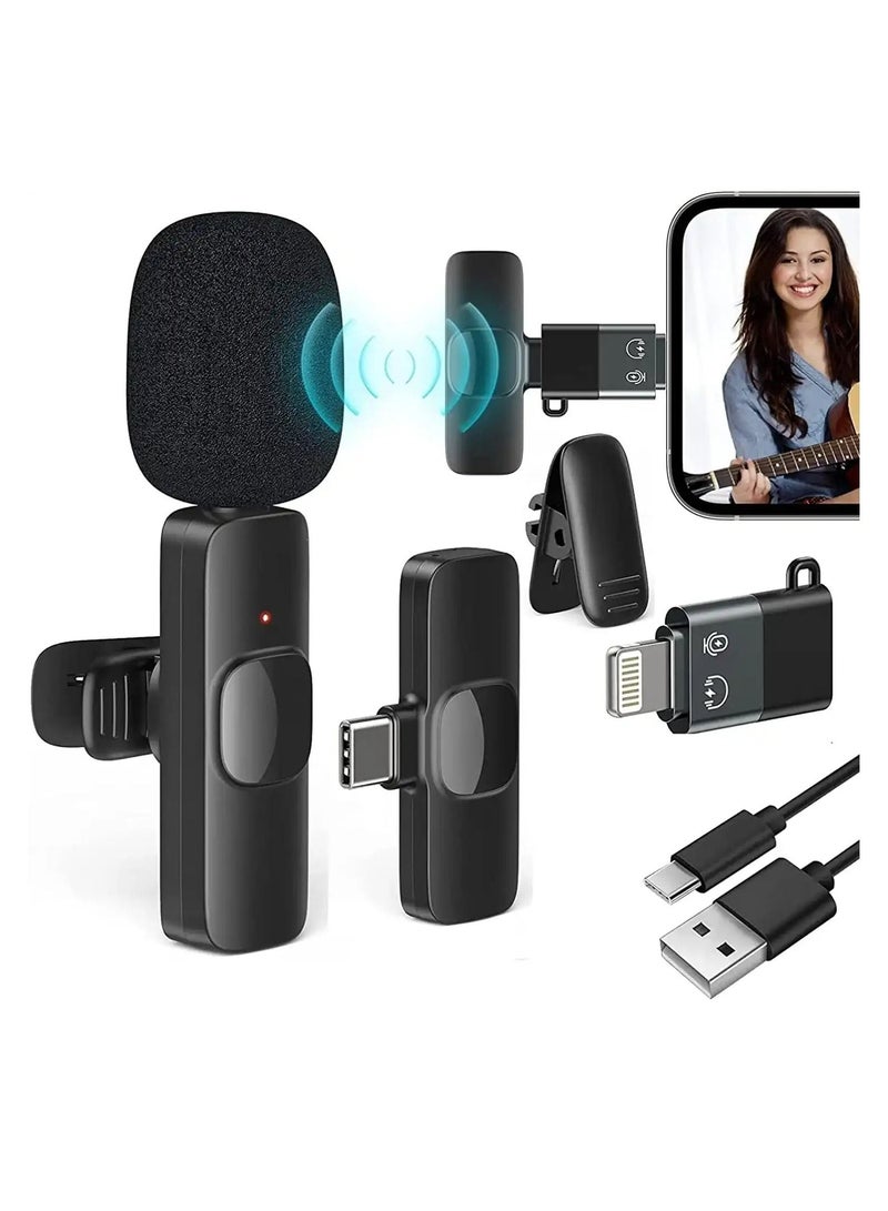 Mini Wireless Microphone Clip-on Lavalier Mic