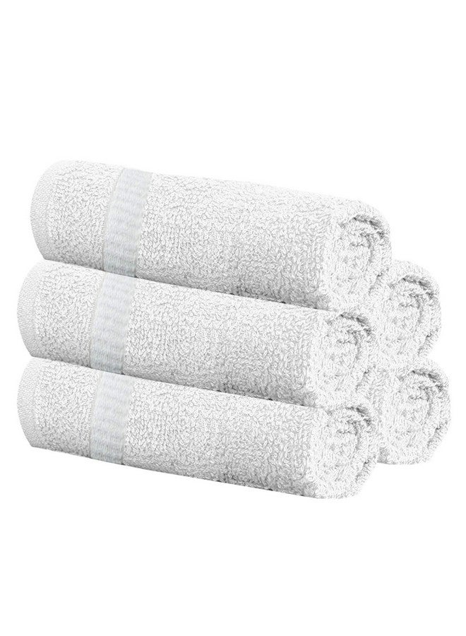 Cotton 400 Gsm 5 Pieces Face Towel Set 14X21 (White) Ctktc08608