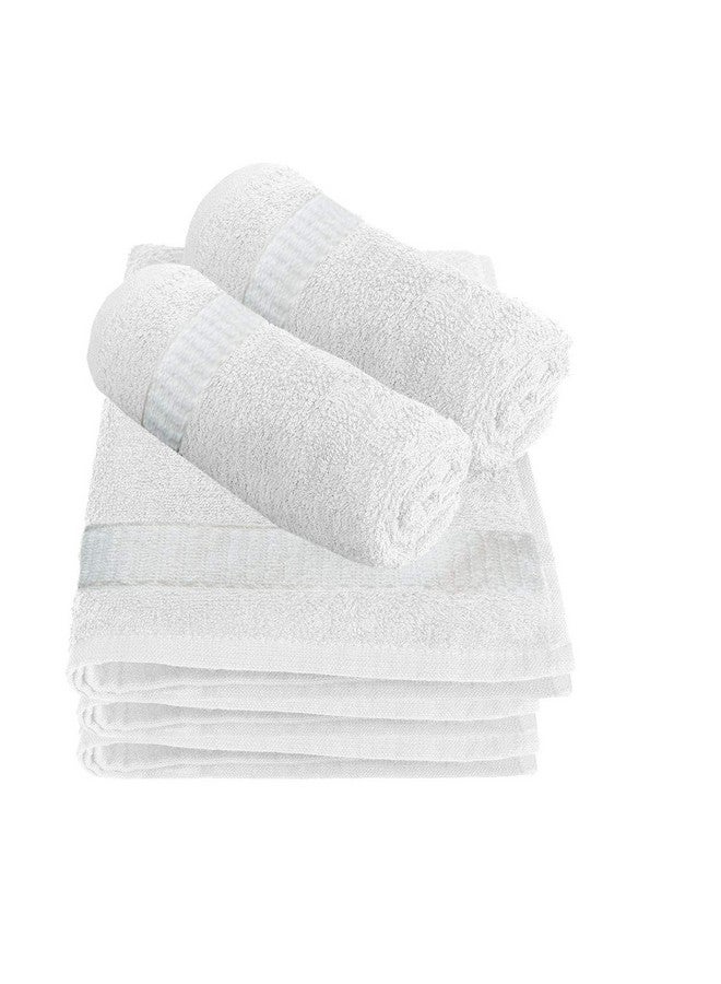 Cotton 400 Gsm 5 Pieces Face Towel Set 14X21 (White) Ctktc08608