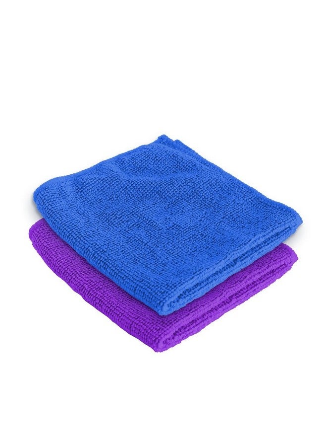 Face Towel | Microfiber Hand Towel | Antibacterial Face Towel | Hair & Face Towel For Man | 400 Gsm Towel | Shxs.. | Shxs40602 | Pack Of 2 | Blue & Purple