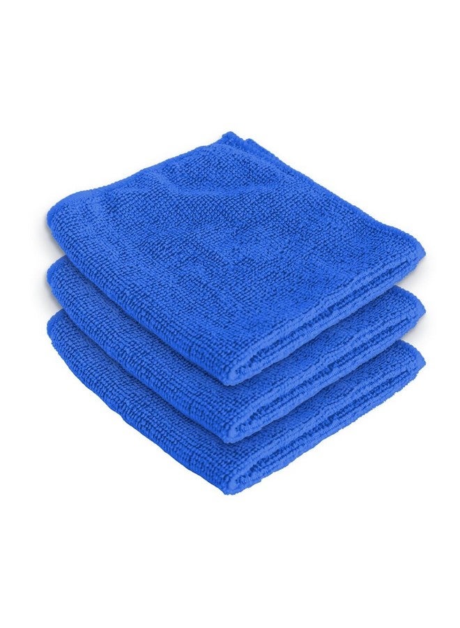 Face Towel | Microfiber Hand Towel | Antibacterial Face Towel | Hair & Face Towel For Man | 400 Gsm Towel | Shxs.. | Pack Of 3 | Blue