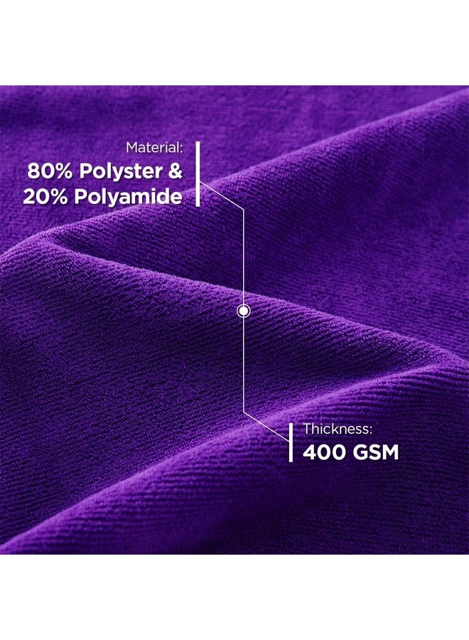 Face Towel | Microfiber Hand Towel | Antibacterial Face Towel | Hair & Face Towel For Man | 400 Gsm Towel | Shxs40602 | Purple