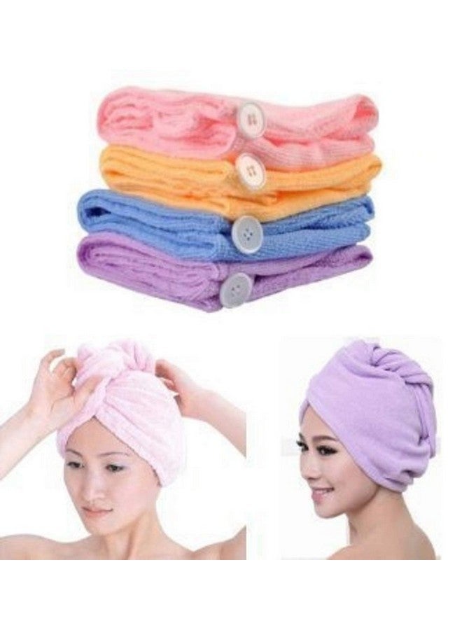 Women Microfiber Bathing Quick Dry Hair Magic Drying Turban Wrap Towel Hat Cap Hair Care