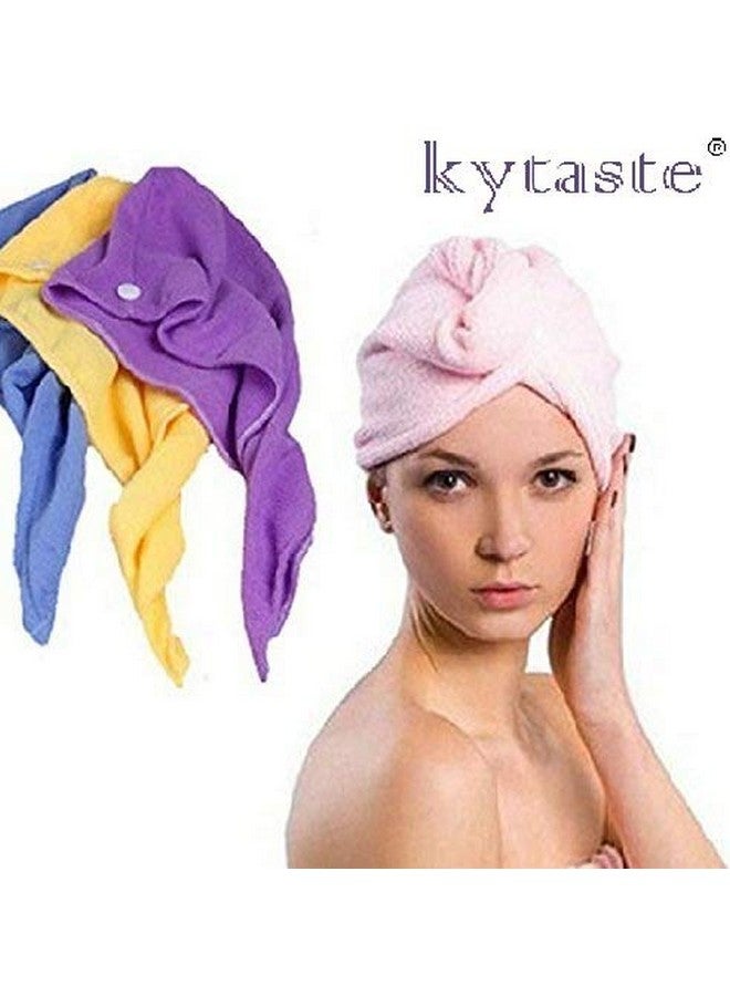 Women Microfiber Bathing Quick Dry Hair Magic Drying Turban Wrap Towel Hat Cap Hair Care