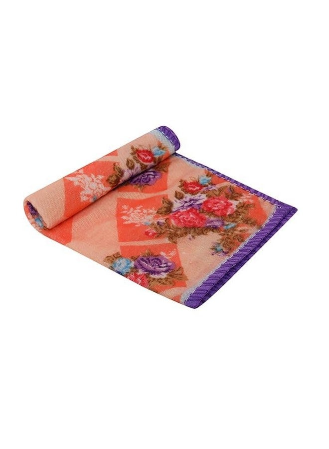 Set Of 9 Multipurpose Floral Printed Towel Perfect For Daily Use Hand Face Towel And Cleaning