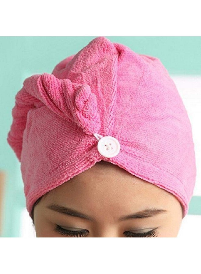 1 Pcs Microfiber Hair Wraps Magic Fast Dry Towel Drying Bath Twist Hat Spa Soft Cap