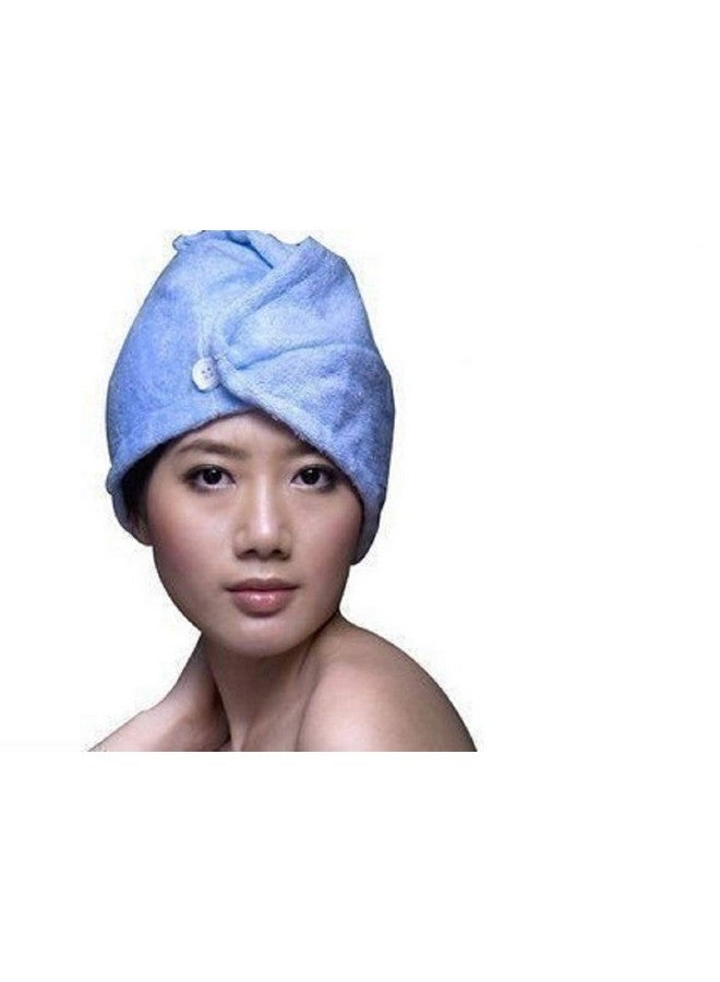 1 Pcs Microfiber Hair Wraps Magic Fast Dry Towel Drying Bath Twist Hat Spa Soft Cap