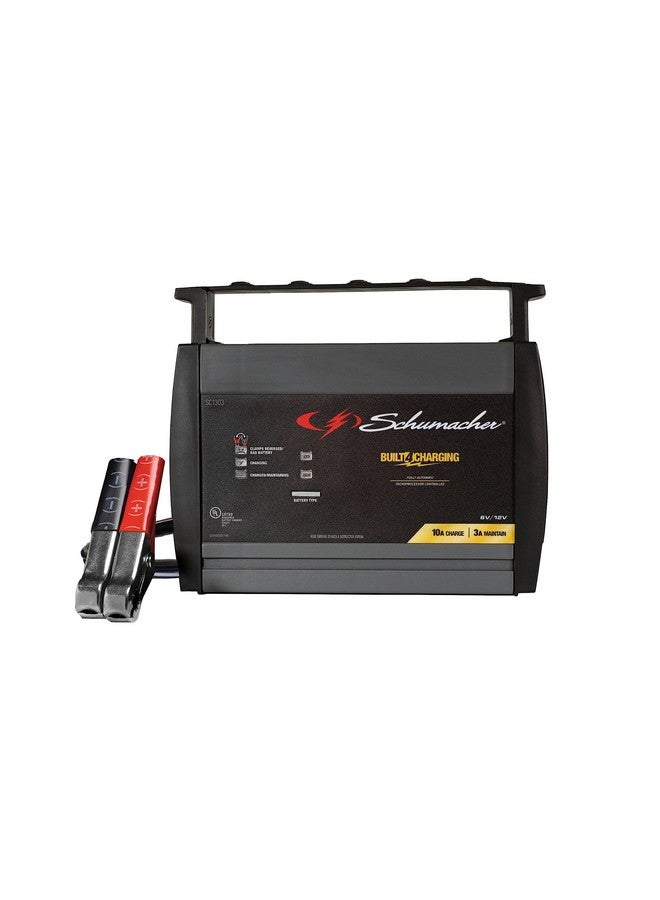 Fully Automatic Battery Charger And Maintainer 10 Amps 6V/12V Motorcycles Cars Suvs Tractors And Power Sport Batteries