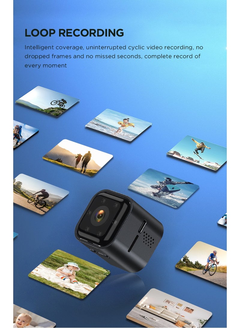 Hd Mini Hidden Wifi Camera Night Vision And Motion Detection Supports Up To 32GB Memory Card