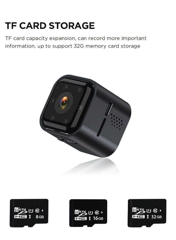 Hd Mini Hidden Wifi Camera Night Vision And Motion Detection Supports Up To 32GB Memory Card