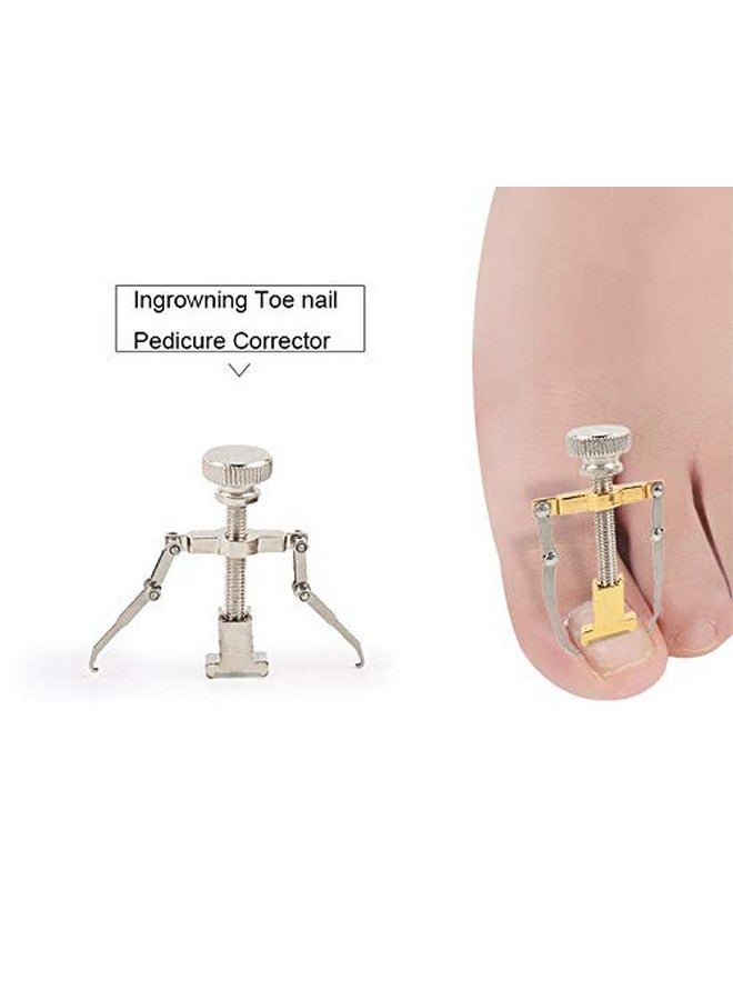 Ingrown Toenail Correction Tool With Case | Feet Toe Nail Pedicure Corrector Lifter Fixer Toe Nail Straightener Tool & Helps Treatment For Nail Fungus | Toe Nail Correction Tool Gold