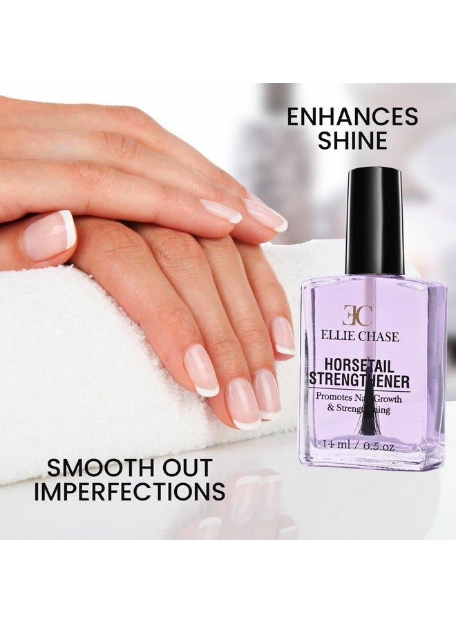 Horsetail Nail Strengthener, Growth, Hardener, Repair Treatment Polish 0.5 Oz/Help Splits, Breaks, Thin, Weak, Chipped, Damaged, Cracked, Peeling Nails/Grow Strong Hard Thicker Nails