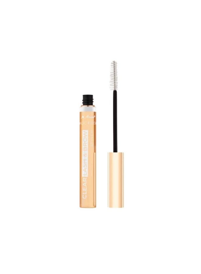 Magic Finish Clear Lash & Brow Styler Transparent - Colorless Gel For Perfect Eyelashes & Eyebrows, As Primer & Topcoat For Better Mascara Hold, With Caffeine, Eye Makeup, 0.23 Fl Oz