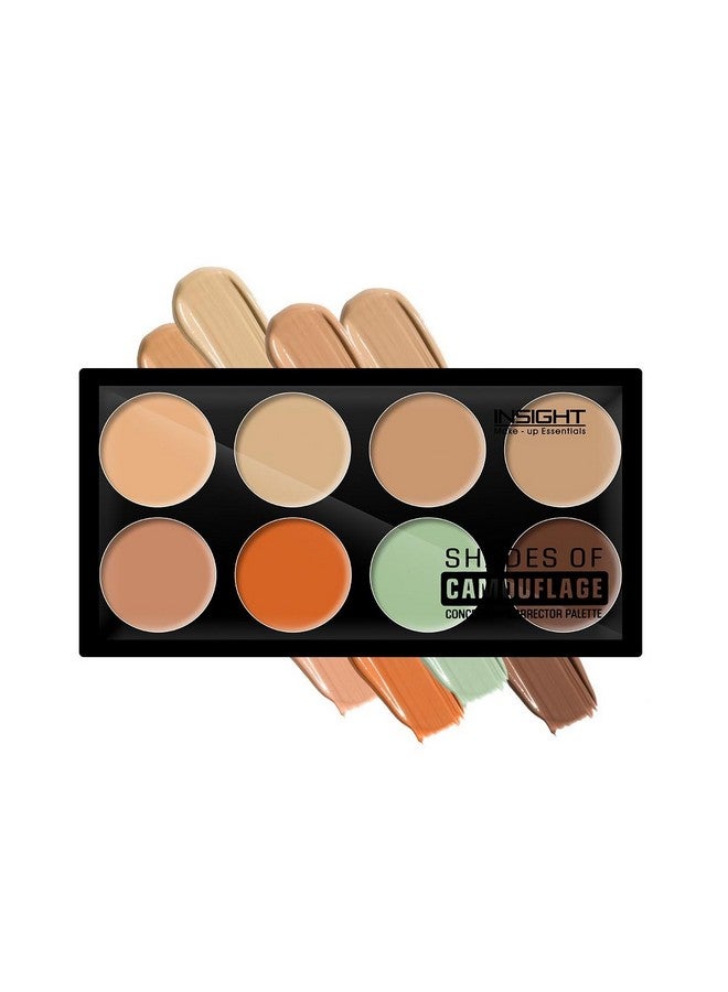 Cosmetics Shades Of Camouflage Concealer Corrector Palette|Conceal |Correct |Contour |Waterproof |Crease Resistance |Long Lasting |Oil Control, 24 Gm