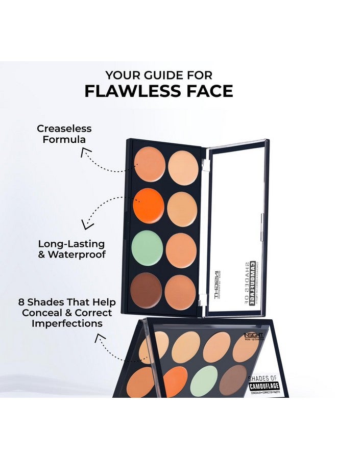 Cosmetics Shades Of Camouflage Concealer Corrector Palette|Conceal |Correct |Contour |Waterproof |Crease Resistance |Long Lasting |Oil Control, 24 Gm