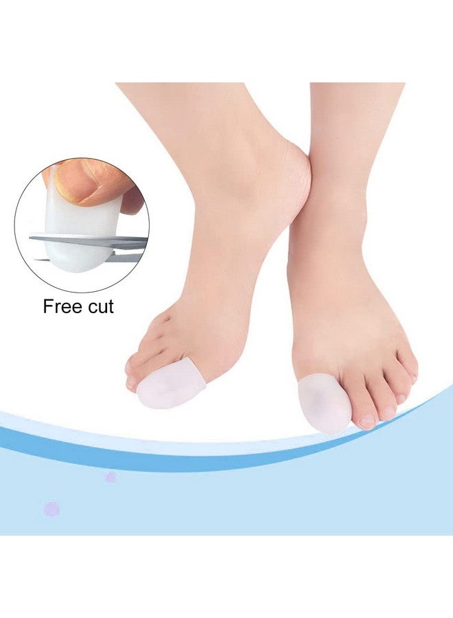 3 Pairs Silicone Gel Toe Separator Big Toe Protector Toe Cover Caps For Painful Blisters Calluses Corns Protective Toe Caps (L)