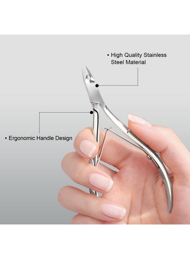 Cuticle Trimmer Cuticle Nippers, Gaoy Cuticle Pusher Cuticle Remover Stainless Steel Nail Clippers Cutter Professional Manicure Pedicure Tools For Fingernails And Toenails