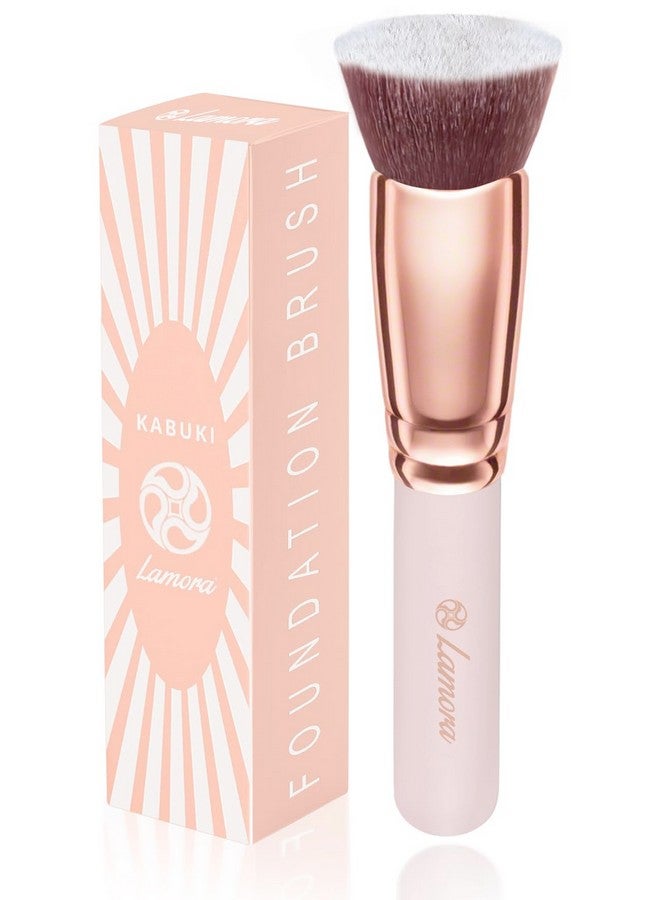 Foundation Brush For Liquid Makeup Kabuki Face Brush For Cream, Powder, Blush, And Concealer Flat Top Blending, Buffing, Stippling Brush