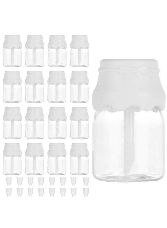 20 Pieces Clear Milk Bottle Shape Reusable Refillable Lipgloss Containers Transparent Baby Bottles Lip Gloss Tube 8Ml/0.27Oz