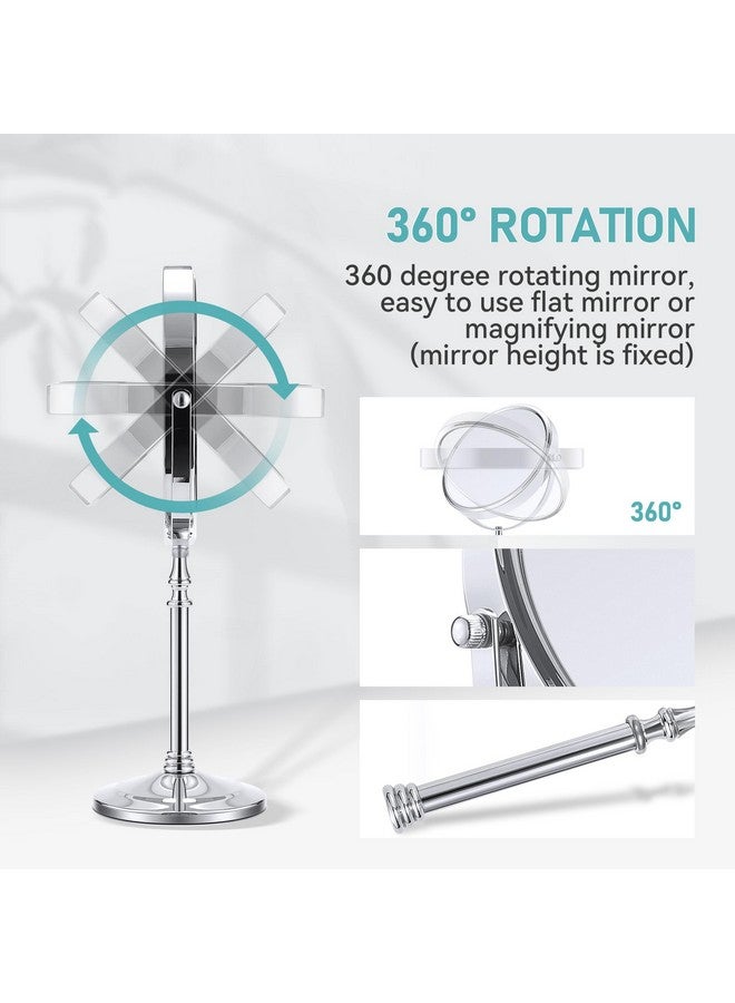 Magnifying Mirror 20X, Double Sided 1X & 20X Magnifying Mirror On Stand, Large Tabletop Magnified Vanity Mirror, Magnified Mirror With 360°Rotation For Bathroom Or Bedroom,8.6 Inches