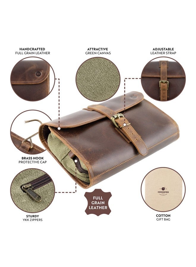 Hanging Toiletry Bag For Men & Women, Leather Toiletry Bag For Men, Mens Toiletry Bags For Traveling, Hanging Travel Toiletry Bag, Mens Travel Bag Toiletry, Dopp Kit Shower Bags For Men