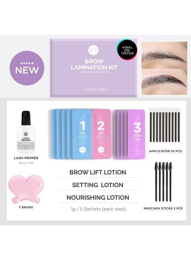 At Home Brow Lamination Kit Diy Eyebrow Lamination Kit Professional Eye Brow Perm Kit Instant Diy Eyebrow Lift Kit For Fuller Thicker Brows Lasts For Upto 8 Weeks
