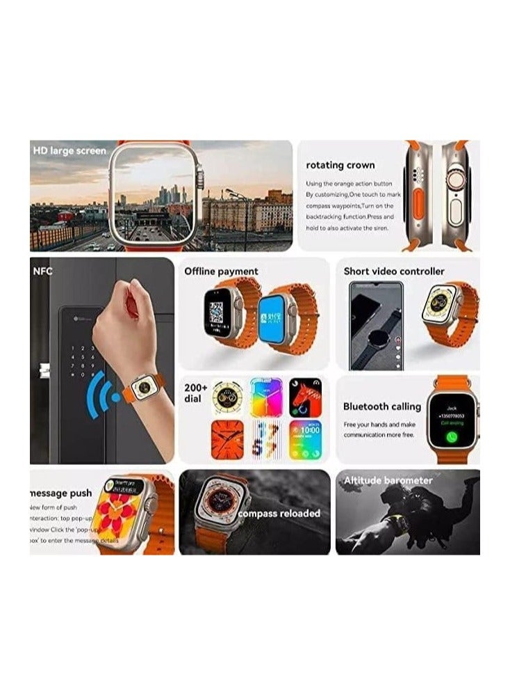 HK 10 Pro Max Smart Watch - Bluetooth Connectivity, Waterproof, Fitness Tracking, Unisex Design