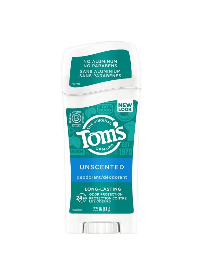 Toms Of Maine Deod Stk Unscented Long Lasting, 2.25 Oz