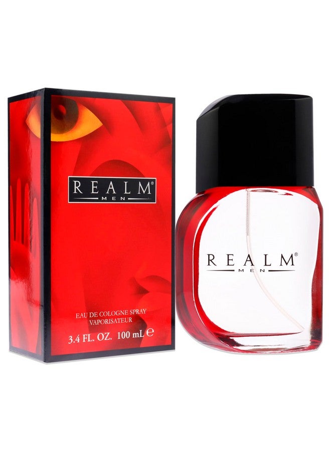 Realm By Erox Corporation For Men. Eau De Cologne Spray 3.4 Oz, Red