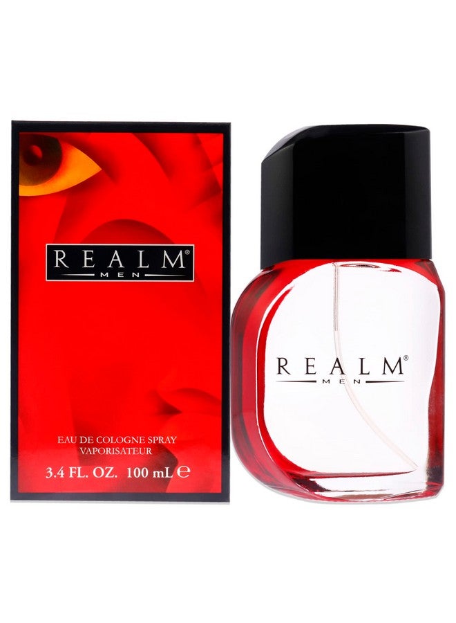 Realm By Erox Corporation For Men. Eau De Cologne Spray 3.4 Oz, Red