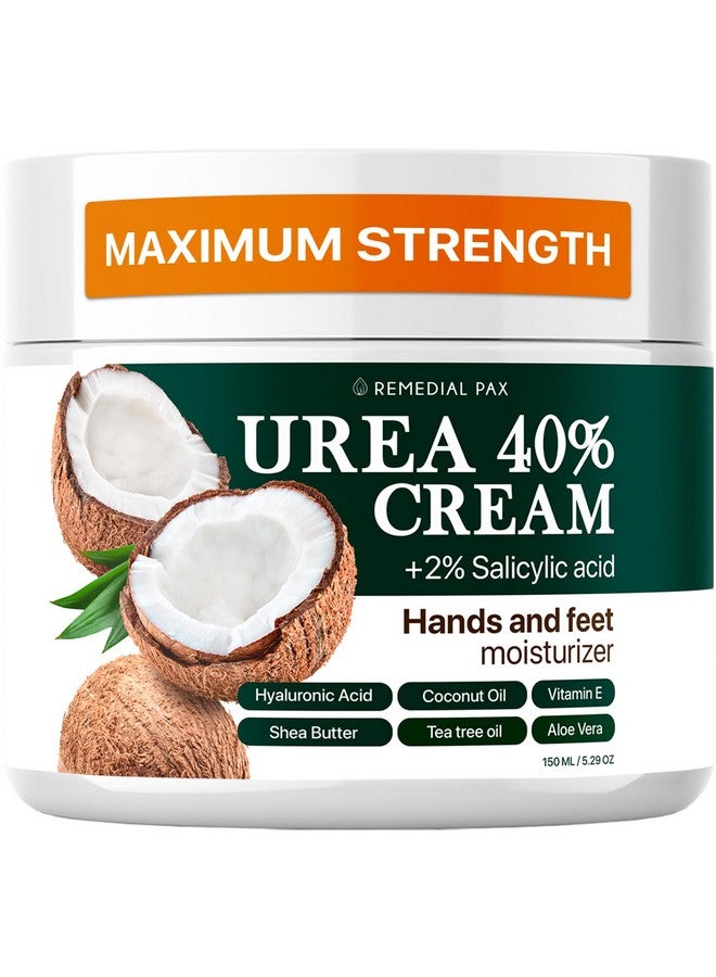 Urea Cream 40 Percent For Feet 40% Urea Foot Cream For Dry Cracked Heels Knees Elbows Callus Hands Repair Treatment With 2% Salicylic Acid Foot Moisturizer Dead Skin Remover Softener For Feet Care