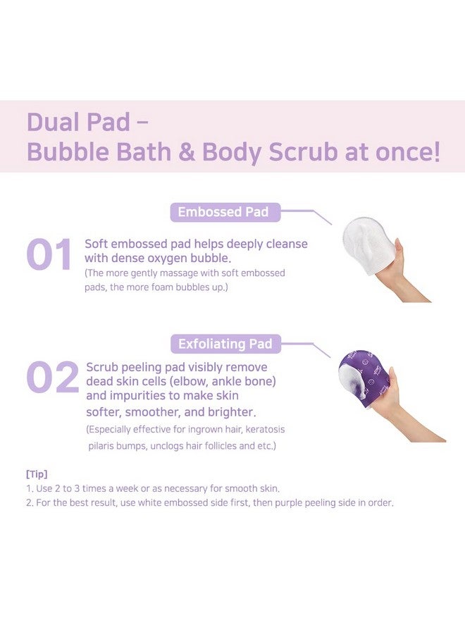 Gentle Touch Bubble Peeling Body Pad(5Pads) Body Scrub Exfoliating Mitt For Body Exfoliating Gloves Washcloth Body Loofah 5Berry Complex Dense Bubble Bath Bath Shower Kp Bump Eraser