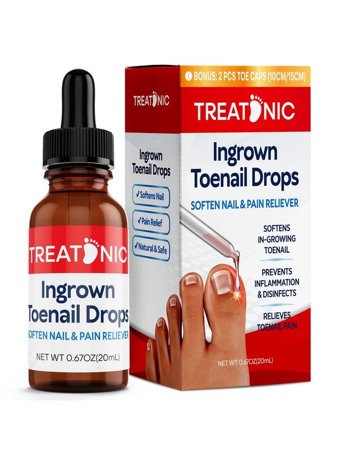 Ingrown Toenail Treatment Ingrown Toenail Pain Reliever And Softener Kit For Easy Trimming With Silicone Gel Toe Caps