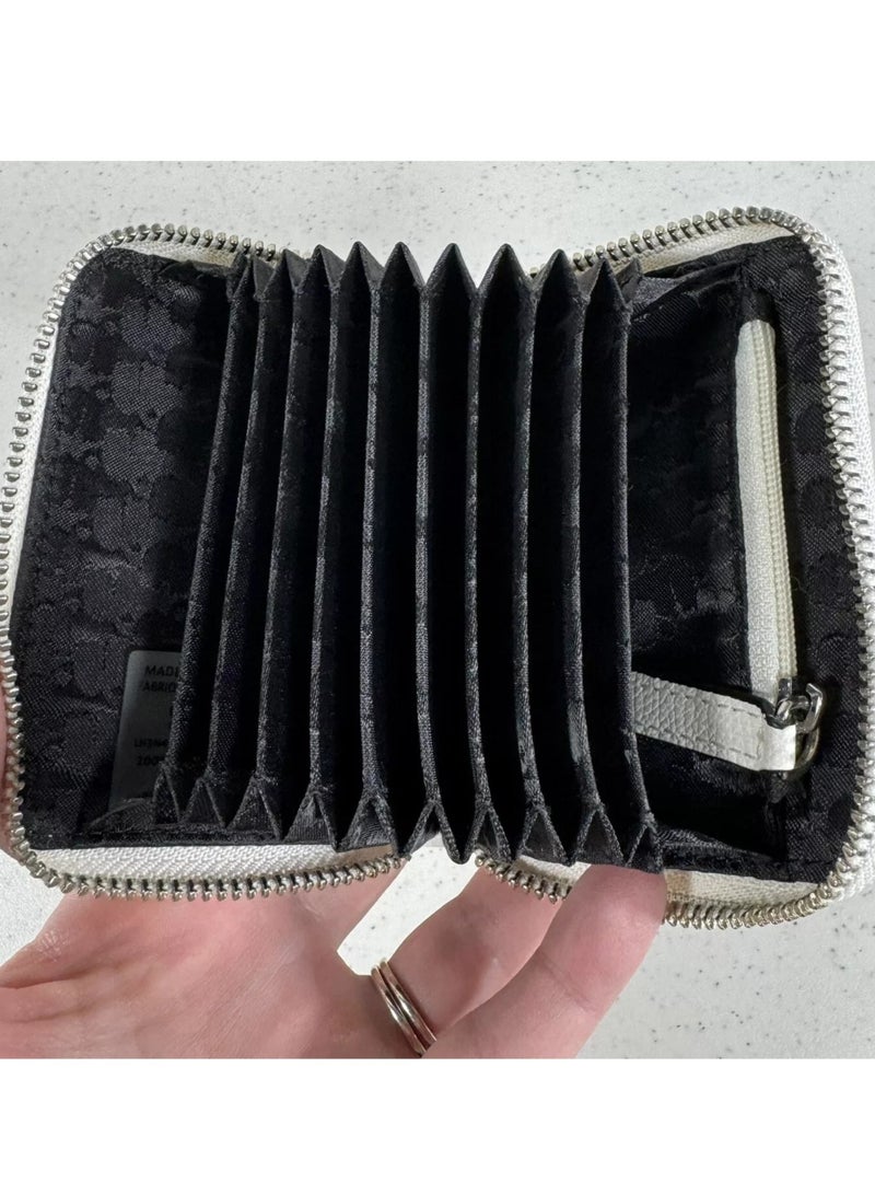 Karl Lagerfeld Paris Logo Faux Leather Card Wallet