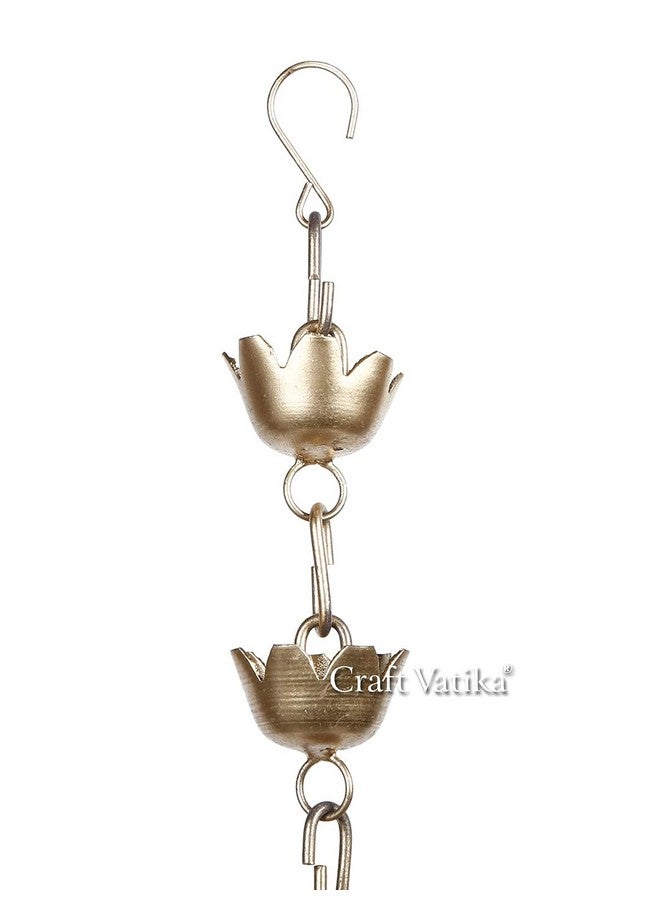 Hanging Urli Bowl Showpiece For Flowers & Floating Candles Decorative Traditional Bowl Home Diwali Decoration Items & Diwali Gifts For Family And Friends Corporate Office Employees.