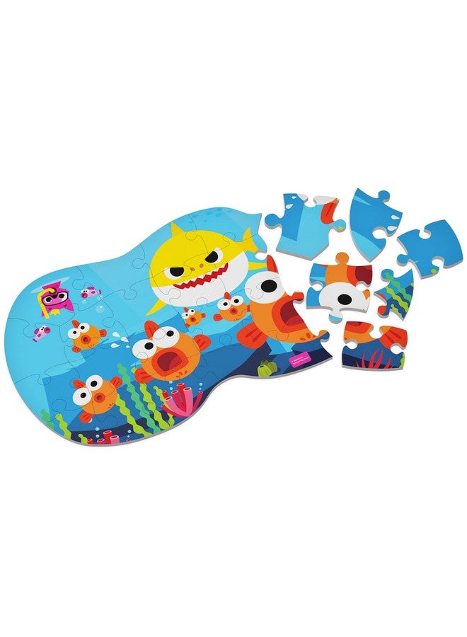 Pinkfong Baby Shark, 25-Piece Foam Jigsaw Puzzle Baby Shark Toys Kids Puzzles Baby Shark Birthday Decorations, For Preschoolers Ages 4 And Up