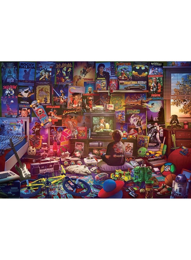 An Afternoon In The 80S Retro 1000 Piece Jigsaw Puzzle By Rachid Lotf Brain Teaser Activity For Kids And Adults 28 X 20 Inches