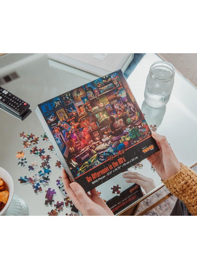 An Afternoon In The 80S Retro 1000 Piece Jigsaw Puzzle By Rachid Lotf Brain Teaser Activity For Kids And Adults 28 X 20 Inches