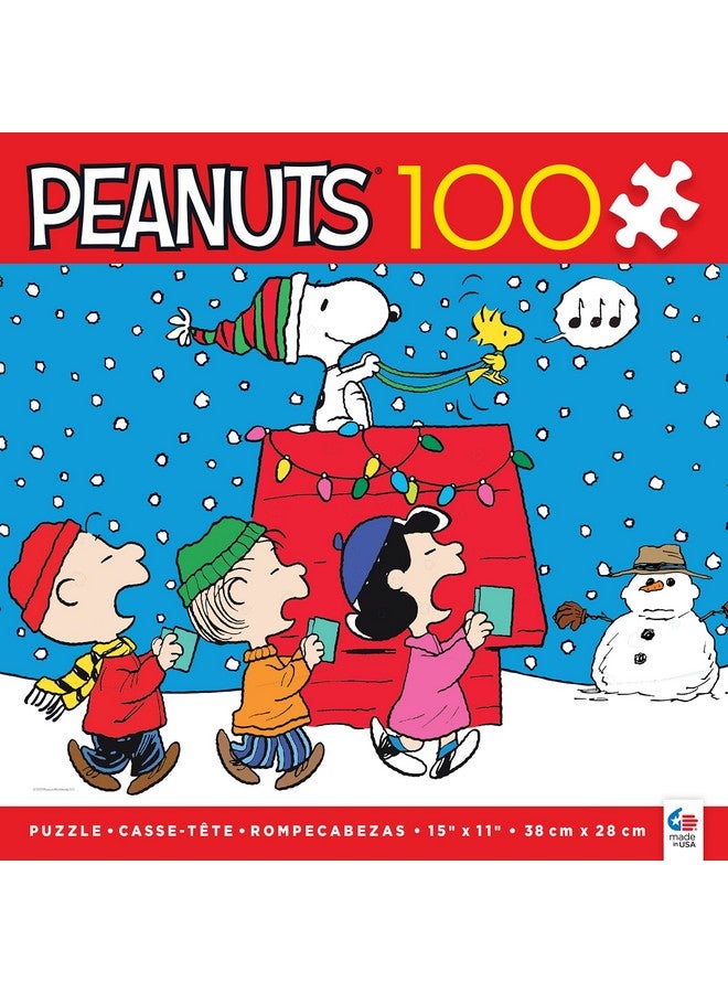 Peanuts Holiday Snoopy And The Singers 100 Piece Jigsaw Puzzle