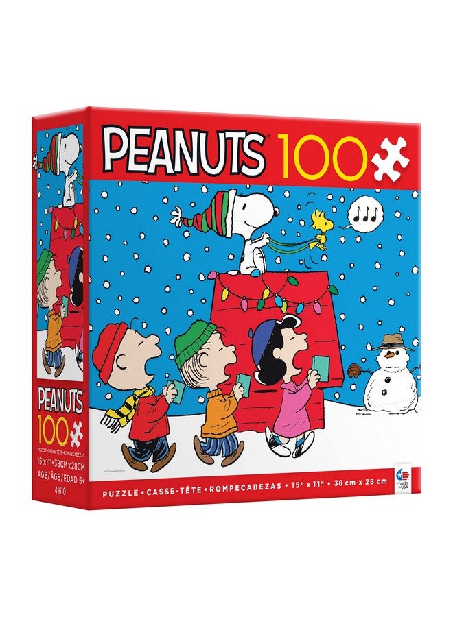 Peanuts Holiday Snoopy And The Singers 100 Piece Jigsaw Puzzle