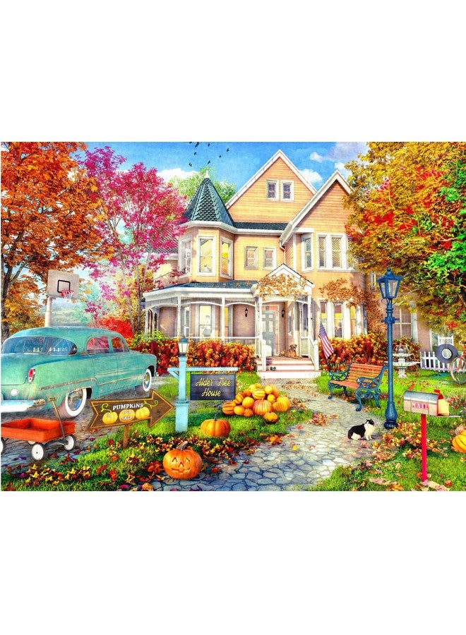 Dominic Davison Autumn Townhouse 750 Piece Jigsaw Puzzle