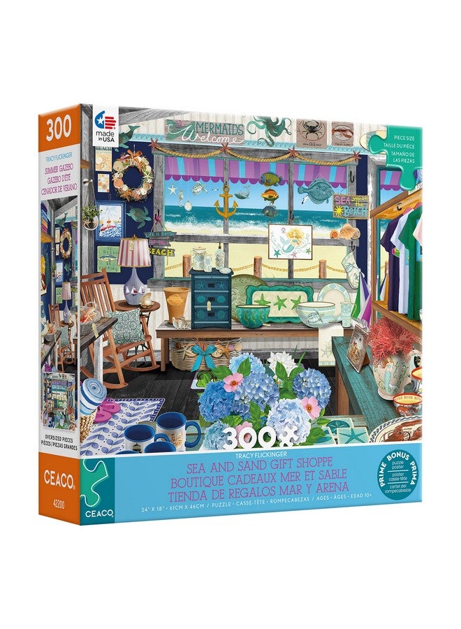 Tracy Flickinger Sea & Sand Gift Shoppe 300 Piece Jigsaw Puzzle